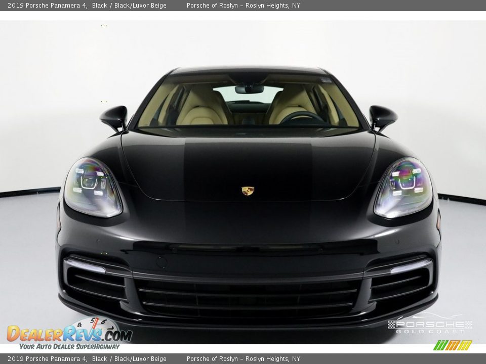2019 Porsche Panamera 4 Black / Black/Luxor Beige Photo #2