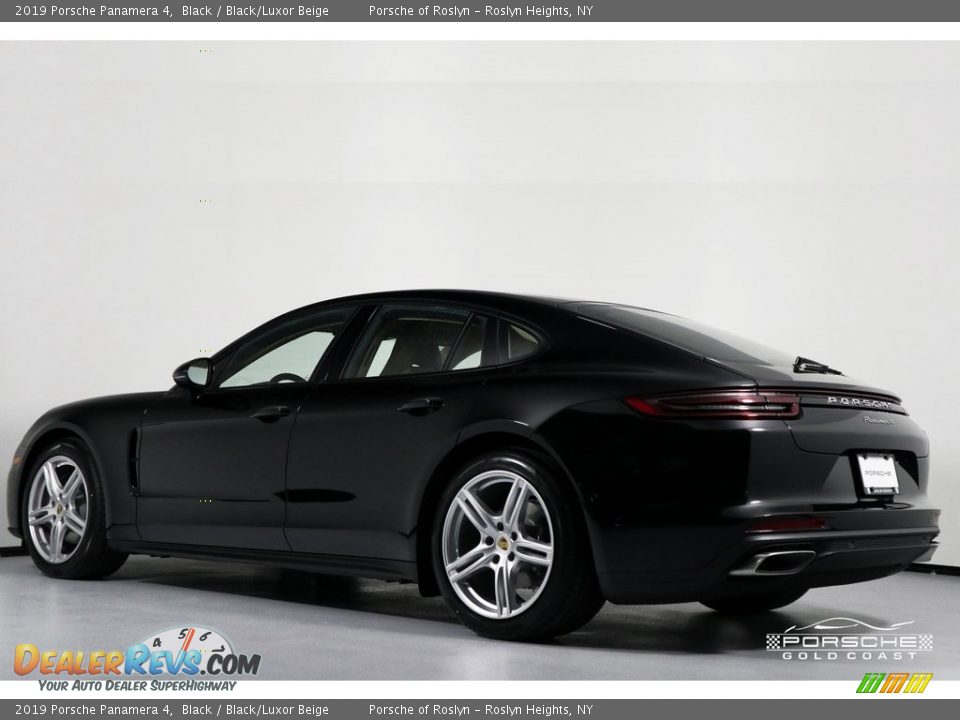 2019 Porsche Panamera 4 Black / Black/Luxor Beige Photo #4