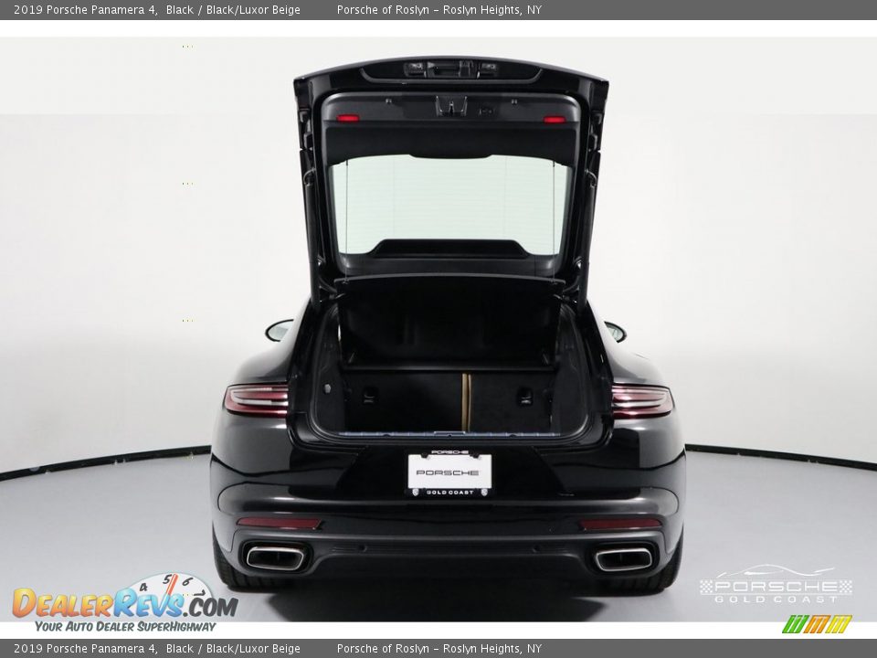 2019 Porsche Panamera 4 Black / Black/Luxor Beige Photo #7