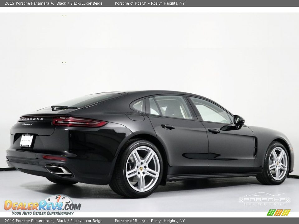 2019 Porsche Panamera 4 Black / Black/Luxor Beige Photo #9