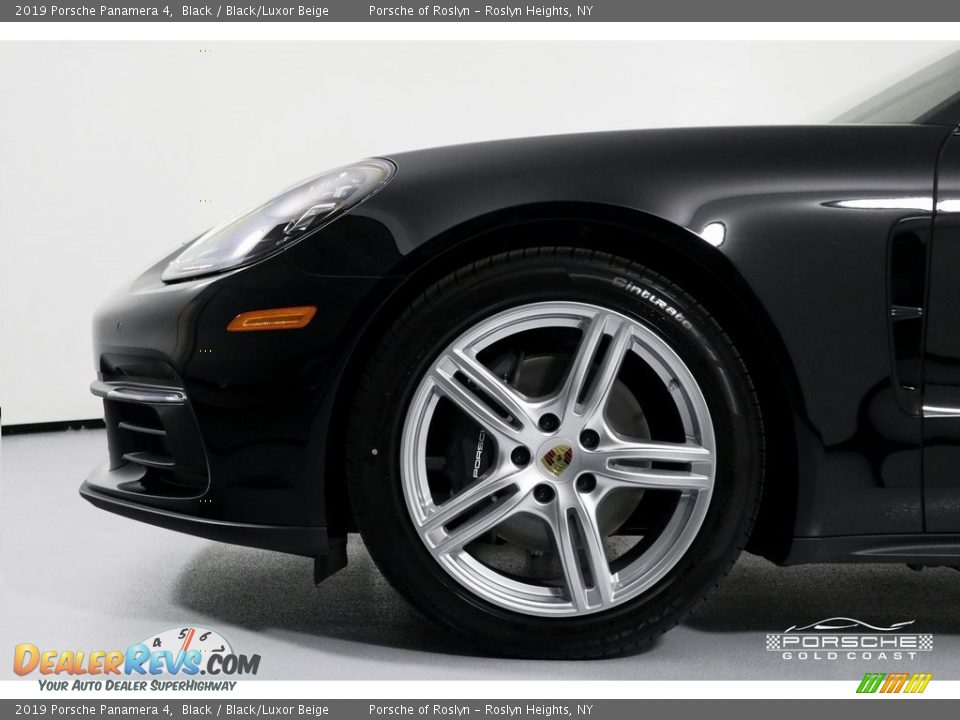 2019 Porsche Panamera 4 Black / Black/Luxor Beige Photo #11