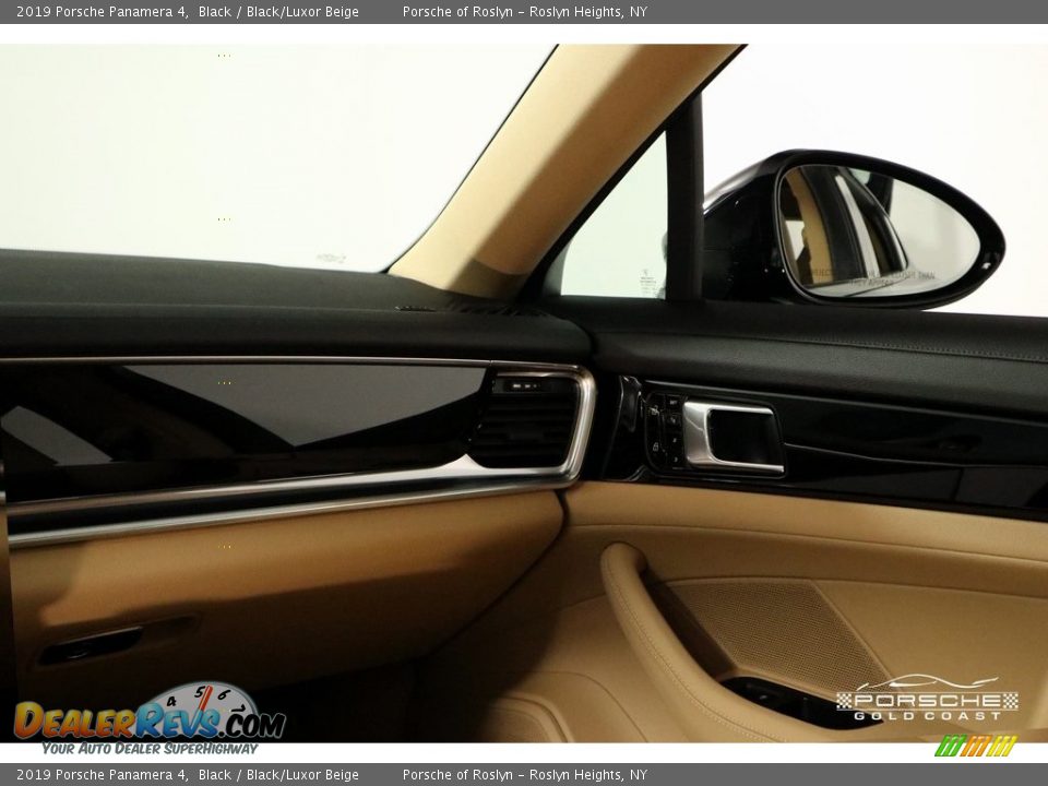 2019 Porsche Panamera 4 Black / Black/Luxor Beige Photo #16