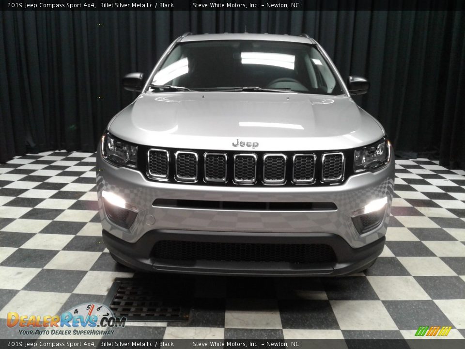 2019 Jeep Compass Sport 4x4 Billet Silver Metallic / Black Photo #3