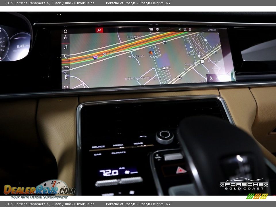 2019 Porsche Panamera 4 Black / Black/Luxor Beige Photo #19