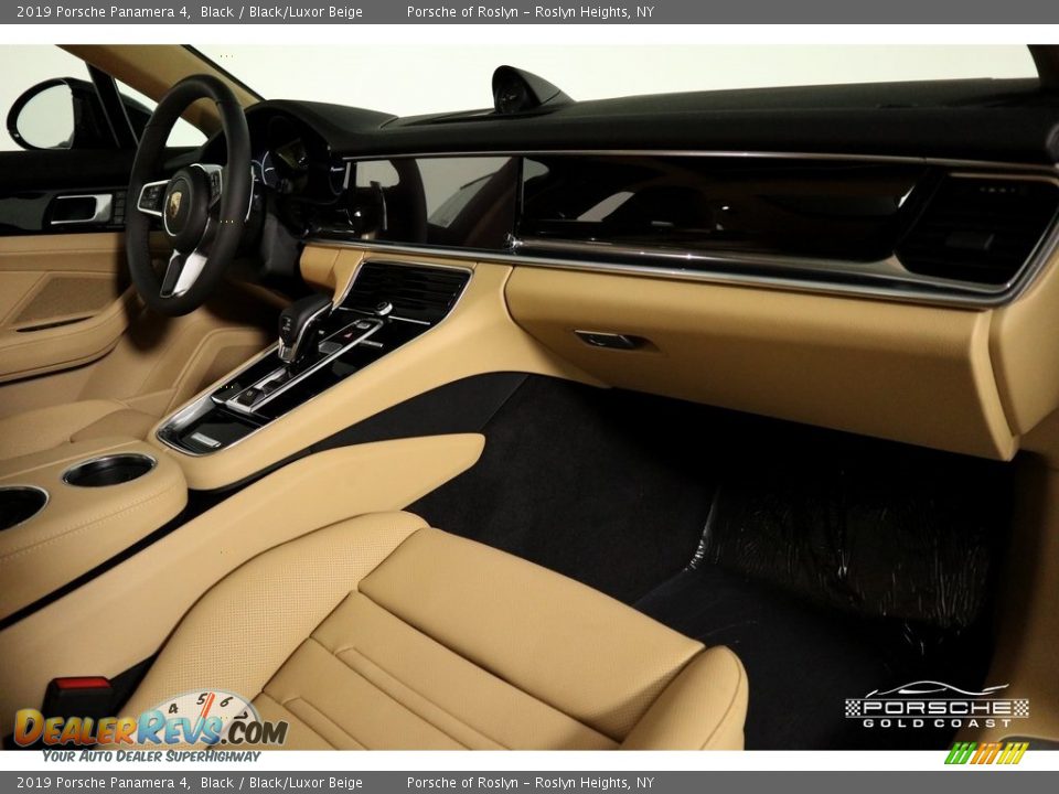 2019 Porsche Panamera 4 Black / Black/Luxor Beige Photo #22
