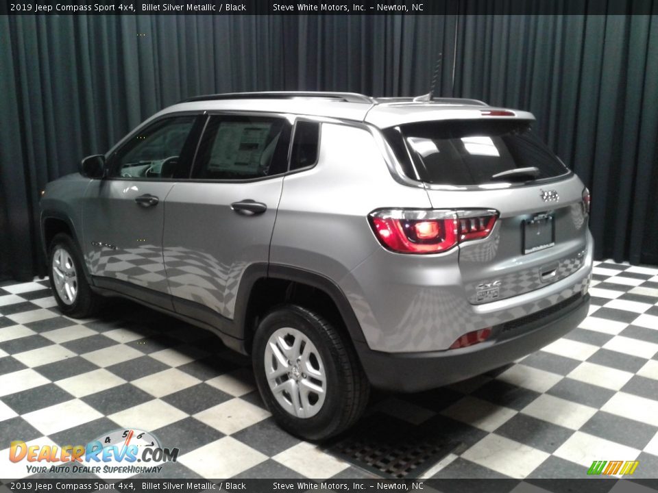 2019 Jeep Compass Sport 4x4 Billet Silver Metallic / Black Photo #8