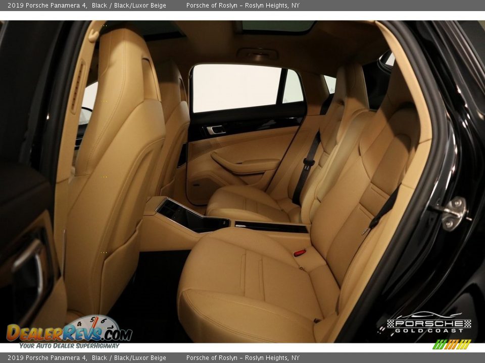 2019 Porsche Panamera 4 Black / Black/Luxor Beige Photo #23