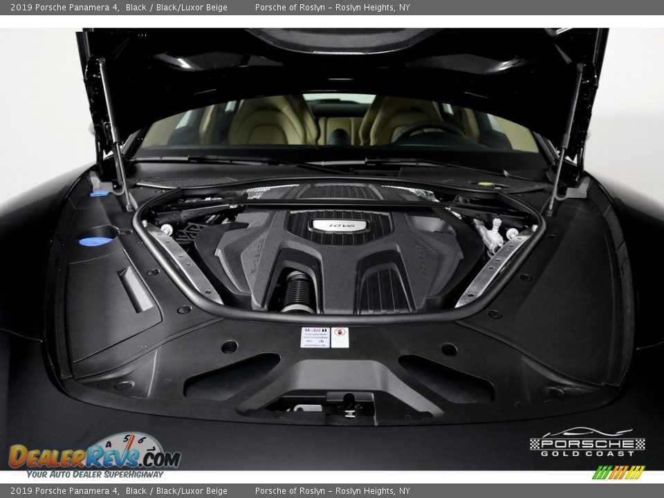 2019 Porsche Panamera 4 Black / Black/Luxor Beige Photo #26