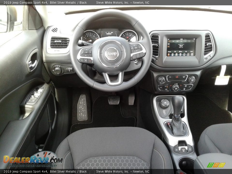 2019 Jeep Compass Sport 4x4 Billet Silver Metallic / Black Photo #28