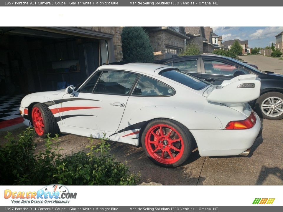 1997 Porsche 911 Carrera S Coupe Glacier White / Midnight Blue Photo #5