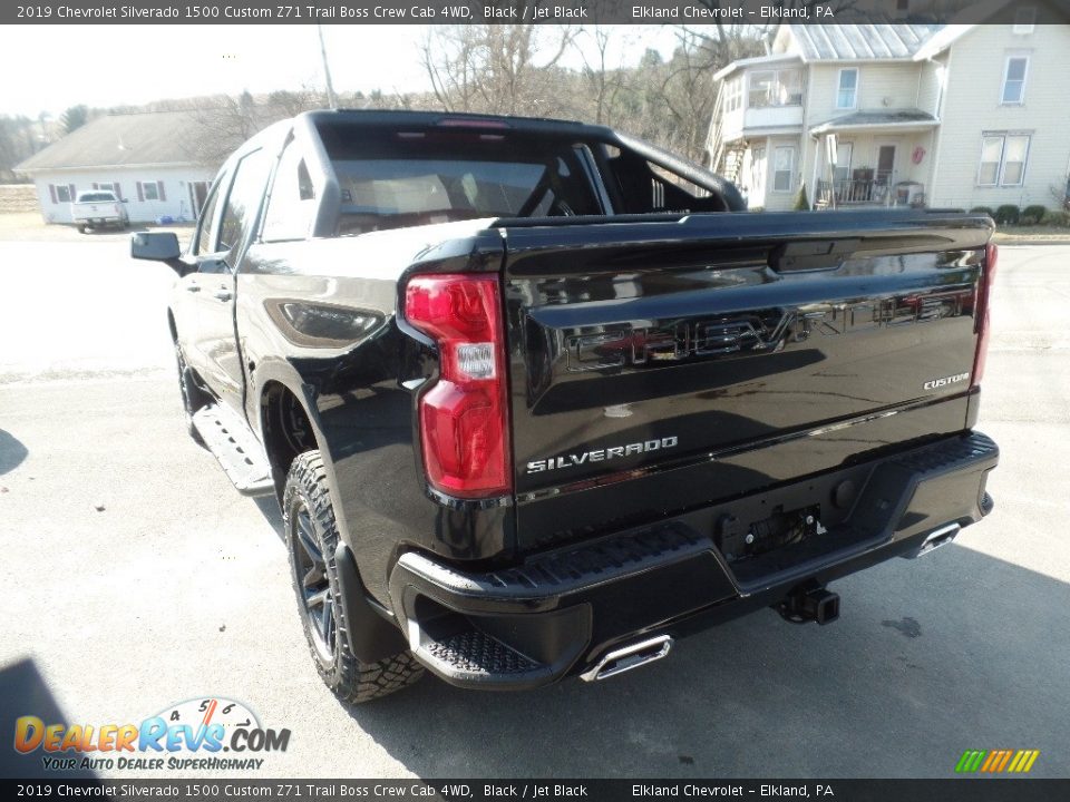 2019 Chevrolet Silverado 1500 Custom Z71 Trail Boss Crew Cab 4WD Black / Jet Black Photo #6