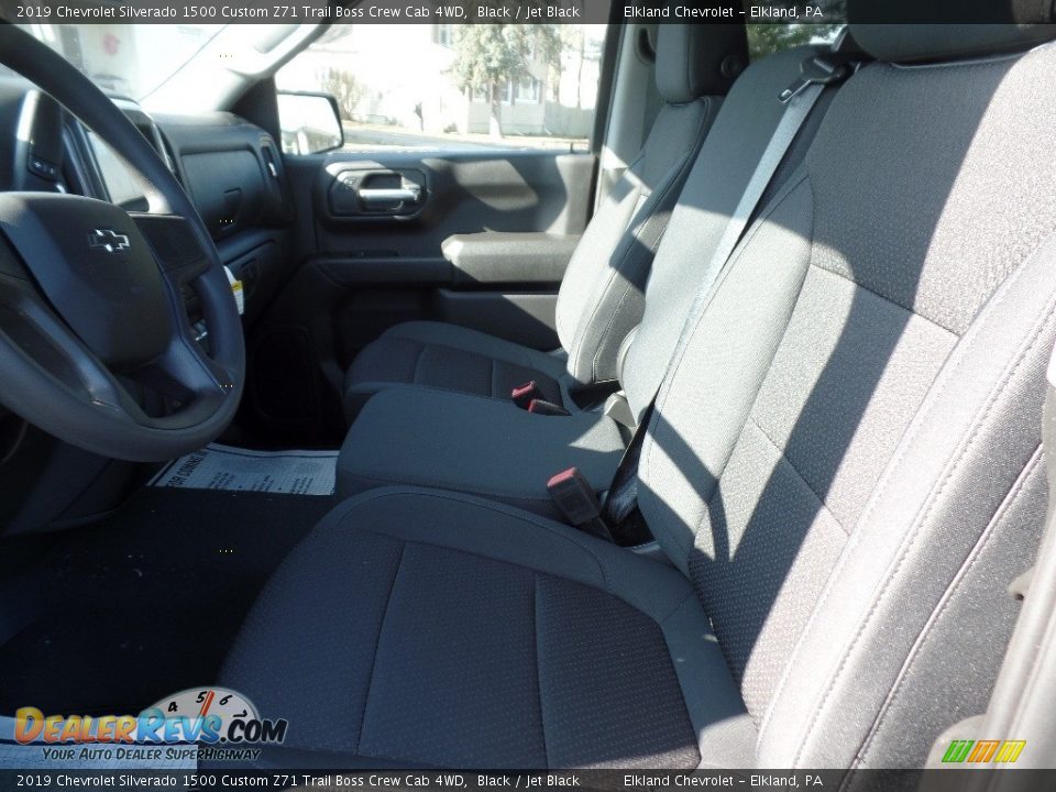 2019 Chevrolet Silverado 1500 Custom Z71 Trail Boss Crew Cab 4WD Black / Jet Black Photo #19