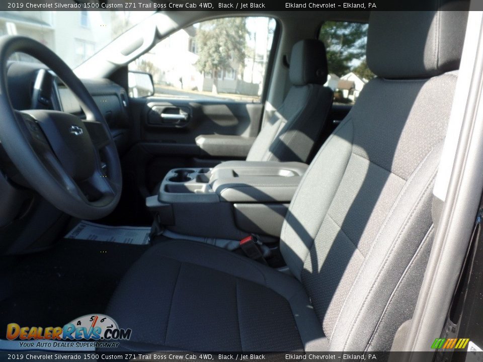 2019 Chevrolet Silverado 1500 Custom Z71 Trail Boss Crew Cab 4WD Black / Jet Black Photo #20