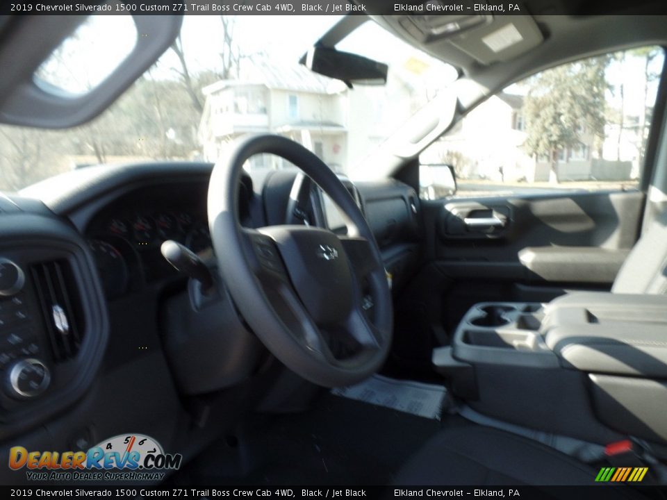 2019 Chevrolet Silverado 1500 Custom Z71 Trail Boss Crew Cab 4WD Black / Jet Black Photo #21