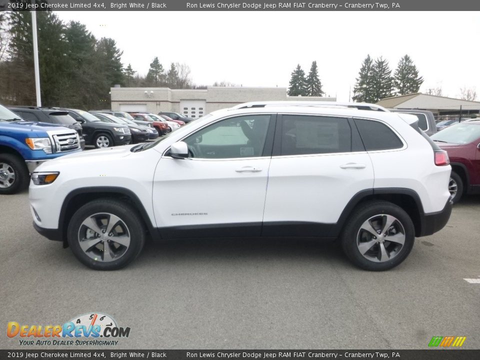 2019 Jeep Cherokee Limited 4x4 Bright White / Black Photo #2