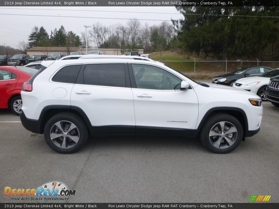 2019 Jeep Cherokee Limited 4x4 Bright White / Black Photo #6