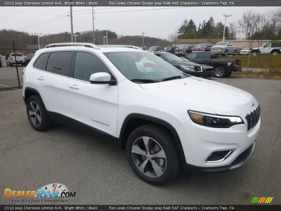 2019 Jeep Cherokee Limited 4x4 Bright White / Black Photo #7