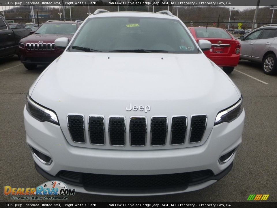 2019 Jeep Cherokee Limited 4x4 Bright White / Black Photo #8