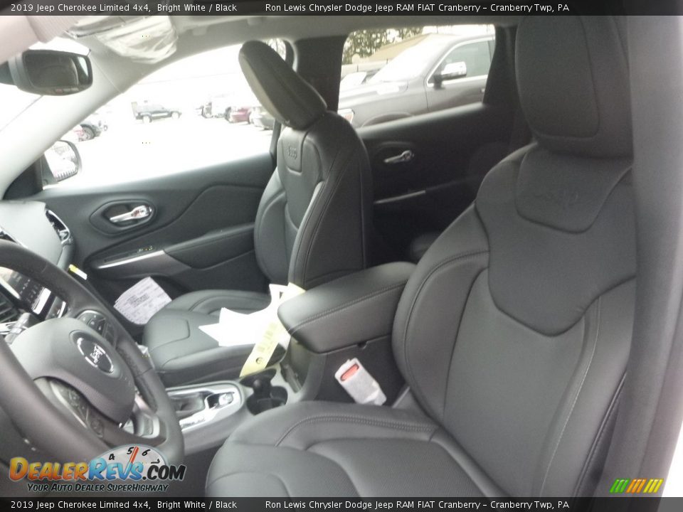 2019 Jeep Cherokee Limited 4x4 Bright White / Black Photo #14