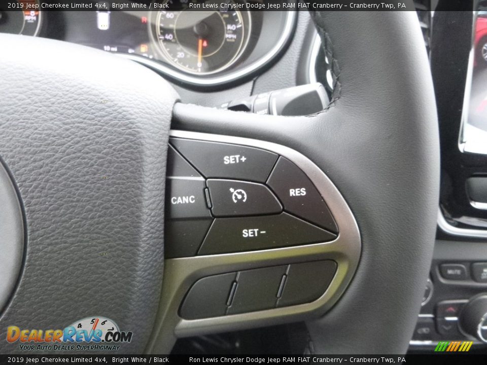 2019 Jeep Cherokee Limited 4x4 Bright White / Black Photo #19