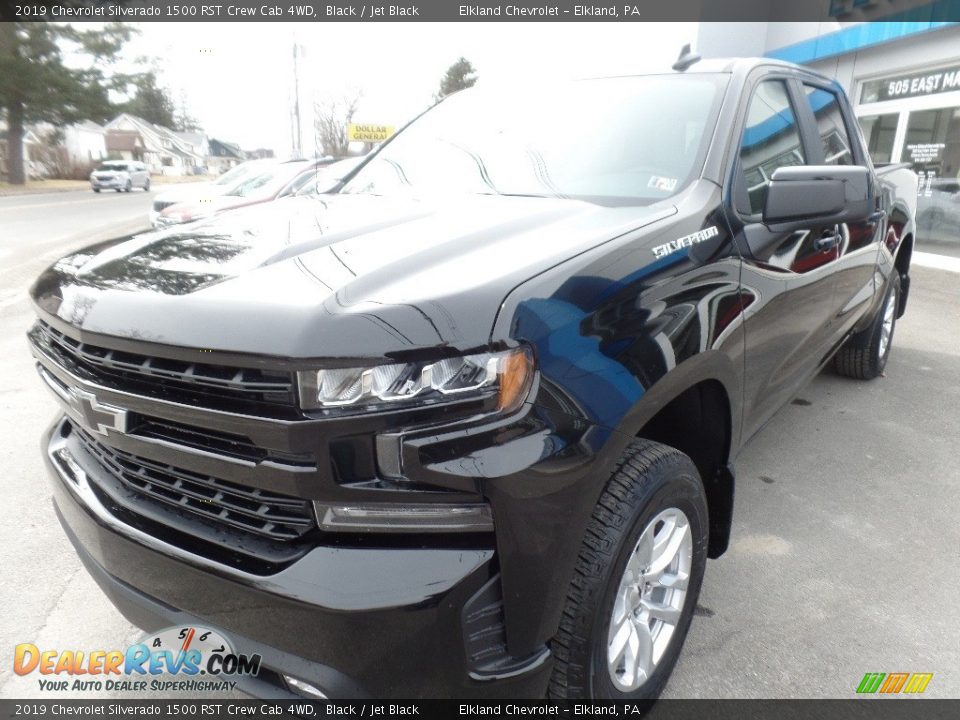 2019 Chevrolet Silverado 1500 RST Crew Cab 4WD Black / Jet Black Photo #3