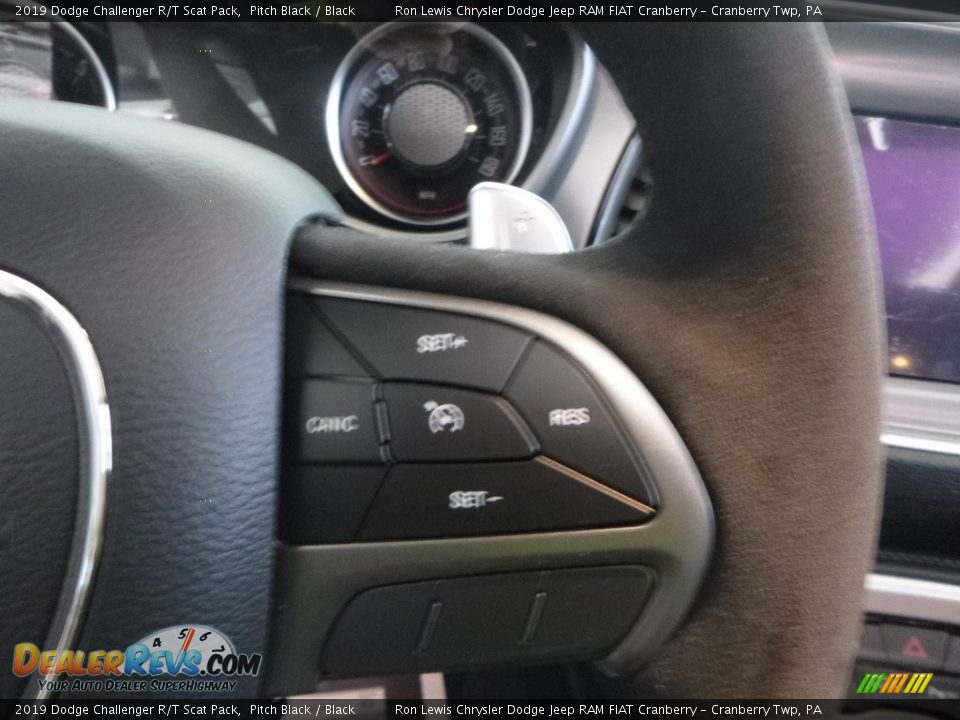 2019 Dodge Challenger R/T Scat Pack Pitch Black / Black Photo #17