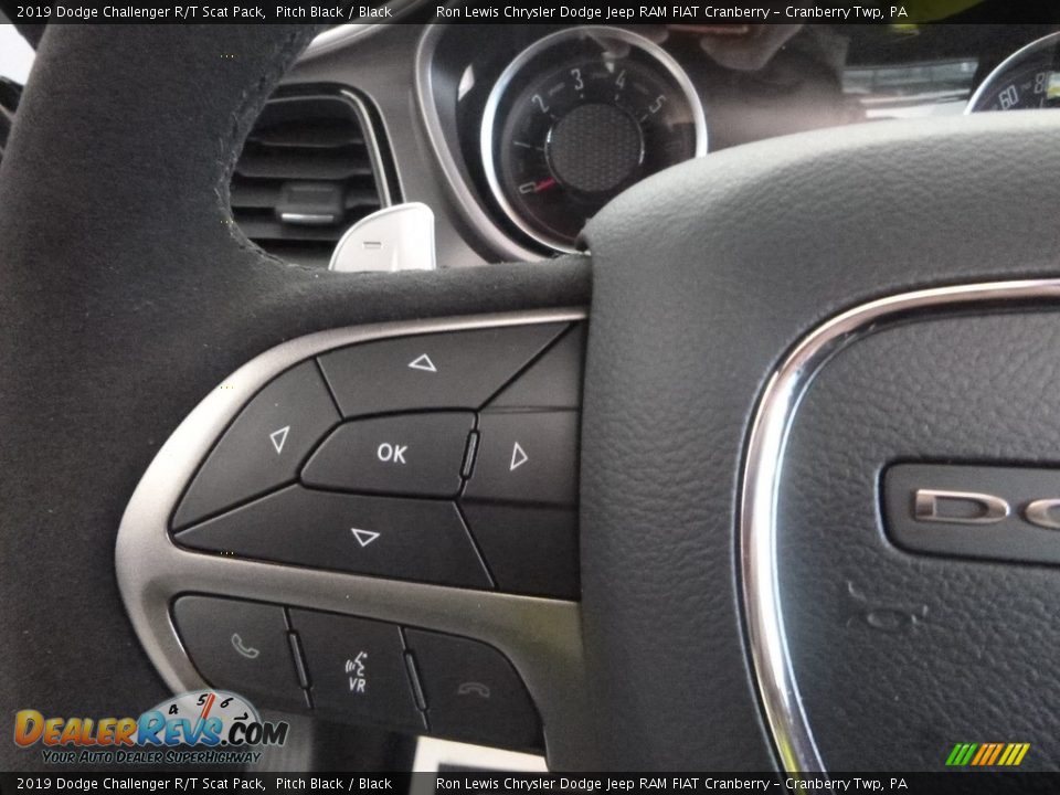 2019 Dodge Challenger R/T Scat Pack Pitch Black / Black Photo #18