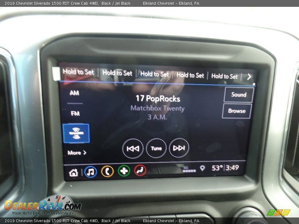 2019 Chevrolet Silverado 1500 RST Crew Cab 4WD Black / Jet Black Photo #36