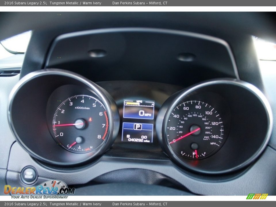 2016 Subaru Legacy 2.5i Tungsten Metallic / Warm Ivory Photo #17