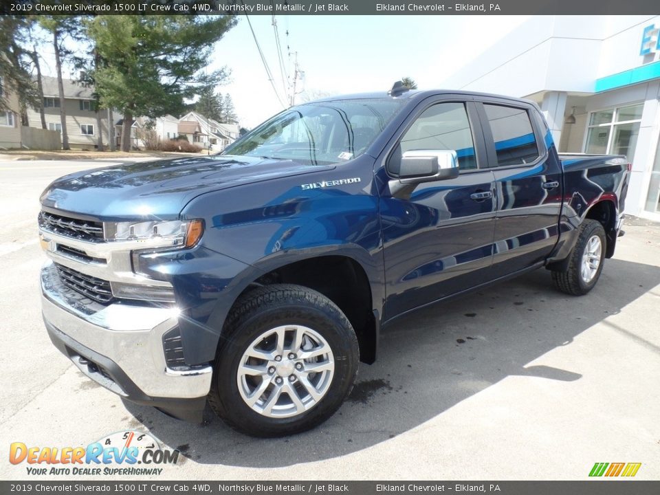 2019 Chevrolet Silverado 1500 LT Crew Cab 4WD Northsky Blue Metallic / Jet Black Photo #1