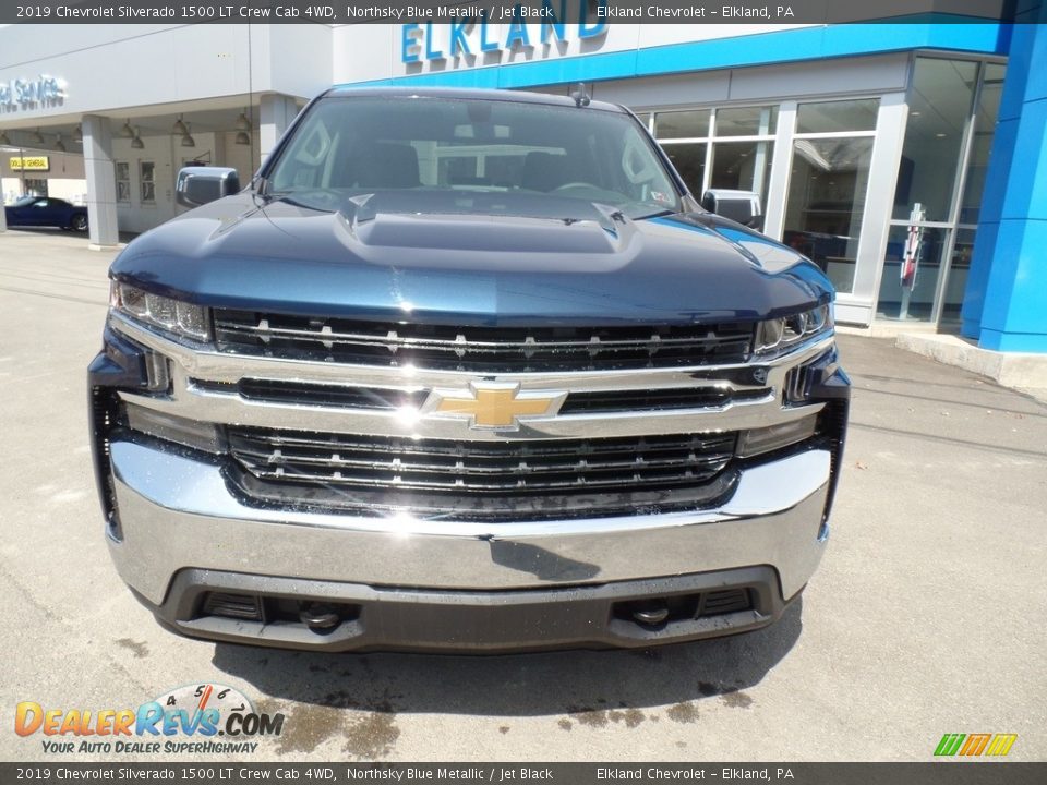 2019 Chevrolet Silverado 1500 LT Crew Cab 4WD Northsky Blue Metallic / Jet Black Photo #2