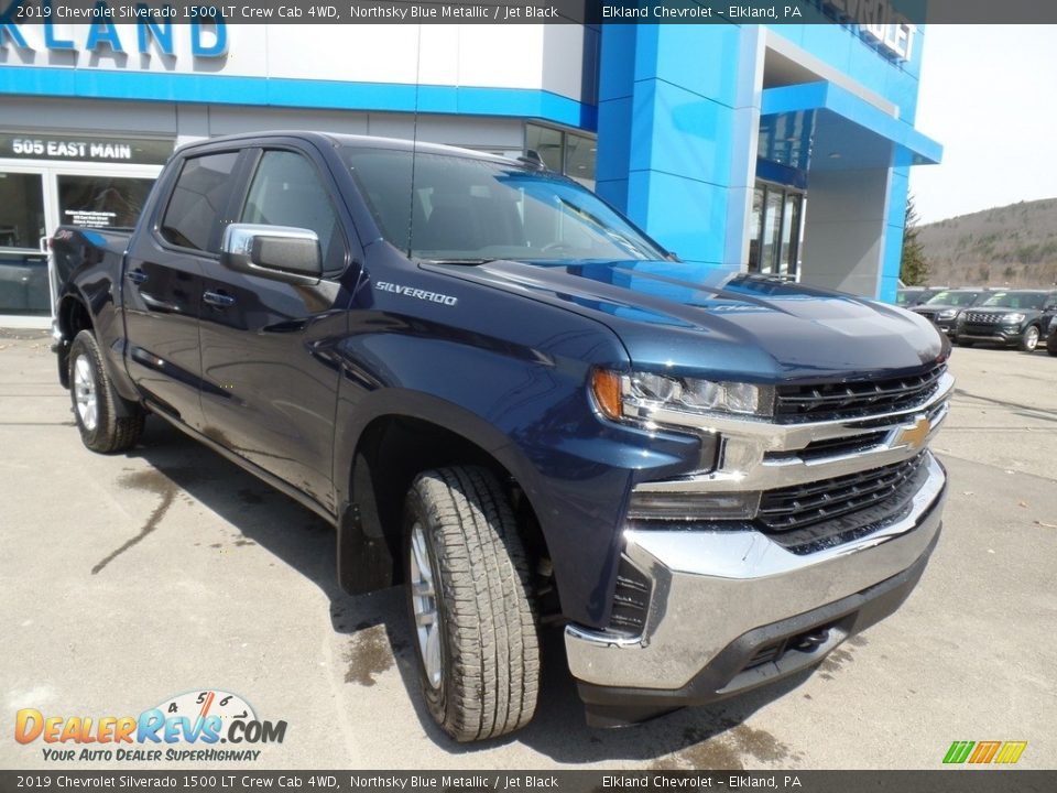 2019 Chevrolet Silverado 1500 LT Crew Cab 4WD Northsky Blue Metallic / Jet Black Photo #3