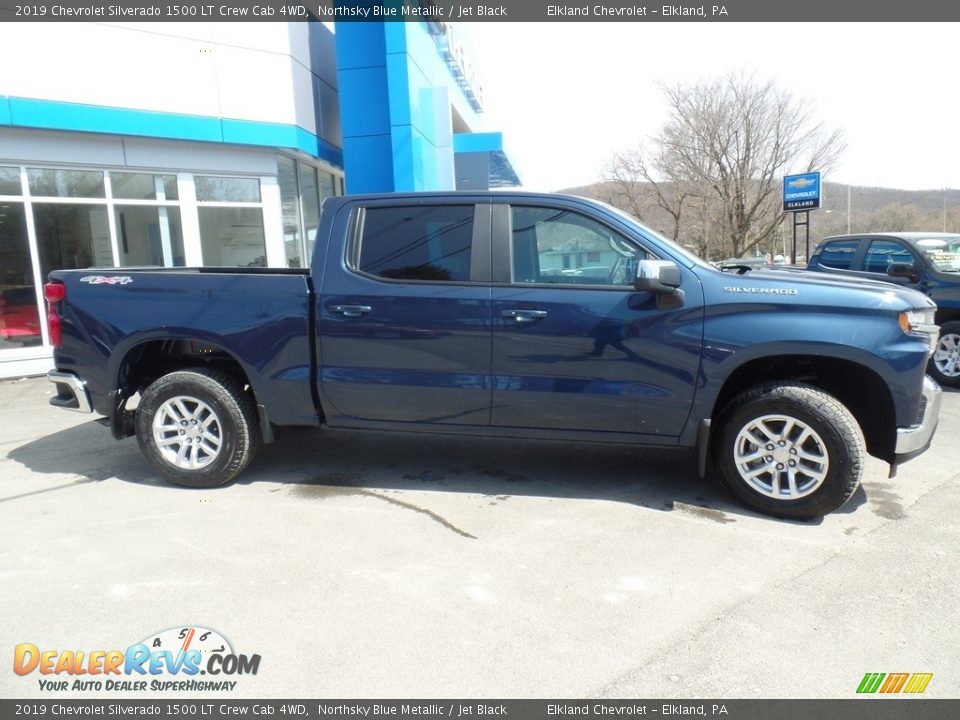 2019 Chevrolet Silverado 1500 LT Crew Cab 4WD Northsky Blue Metallic / Jet Black Photo #4