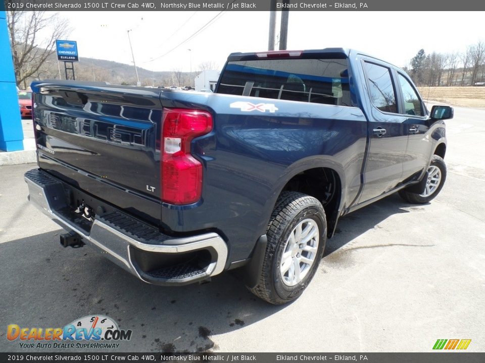 2019 Chevrolet Silverado 1500 LT Crew Cab 4WD Northsky Blue Metallic / Jet Black Photo #5