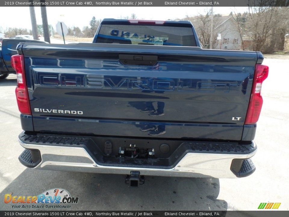 2019 Chevrolet Silverado 1500 LT Crew Cab 4WD Northsky Blue Metallic / Jet Black Photo #6