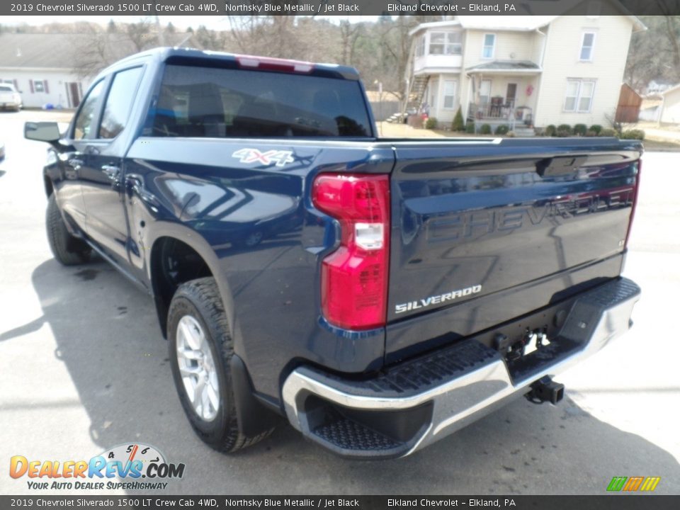 2019 Chevrolet Silverado 1500 LT Crew Cab 4WD Northsky Blue Metallic / Jet Black Photo #7