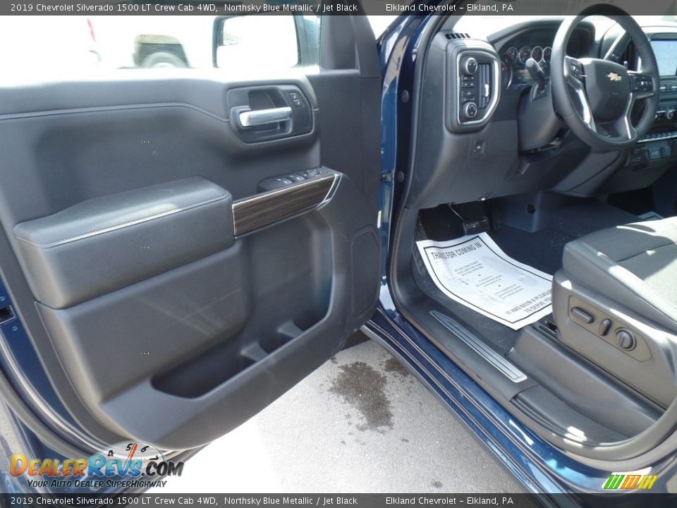 2019 Chevrolet Silverado 1500 LT Crew Cab 4WD Northsky Blue Metallic / Jet Black Photo #14