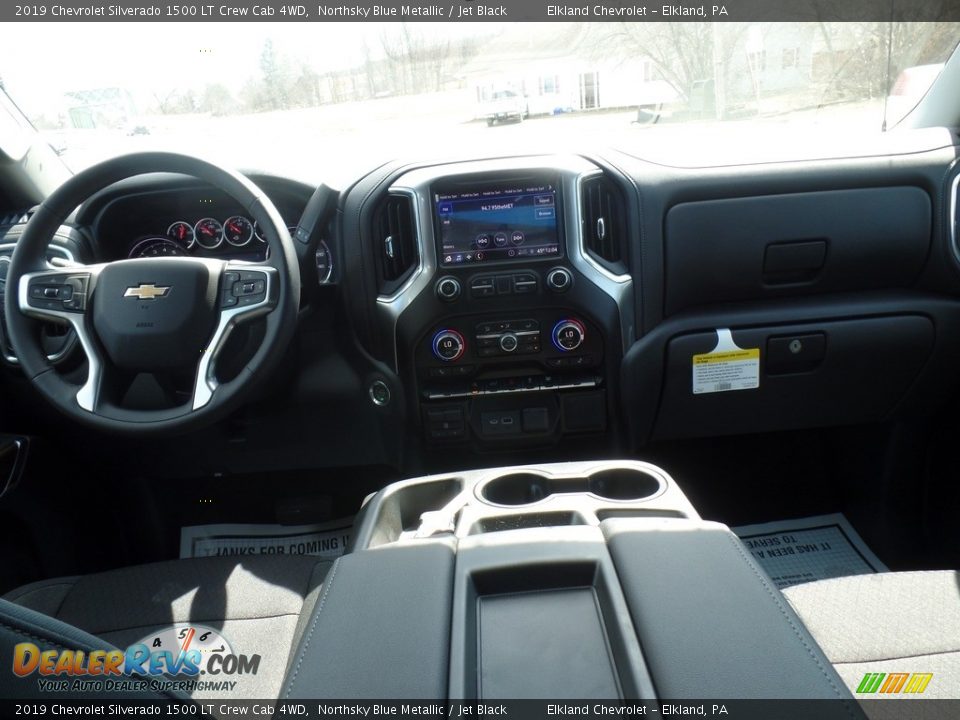 2019 Chevrolet Silverado 1500 LT Crew Cab 4WD Northsky Blue Metallic / Jet Black Photo #36