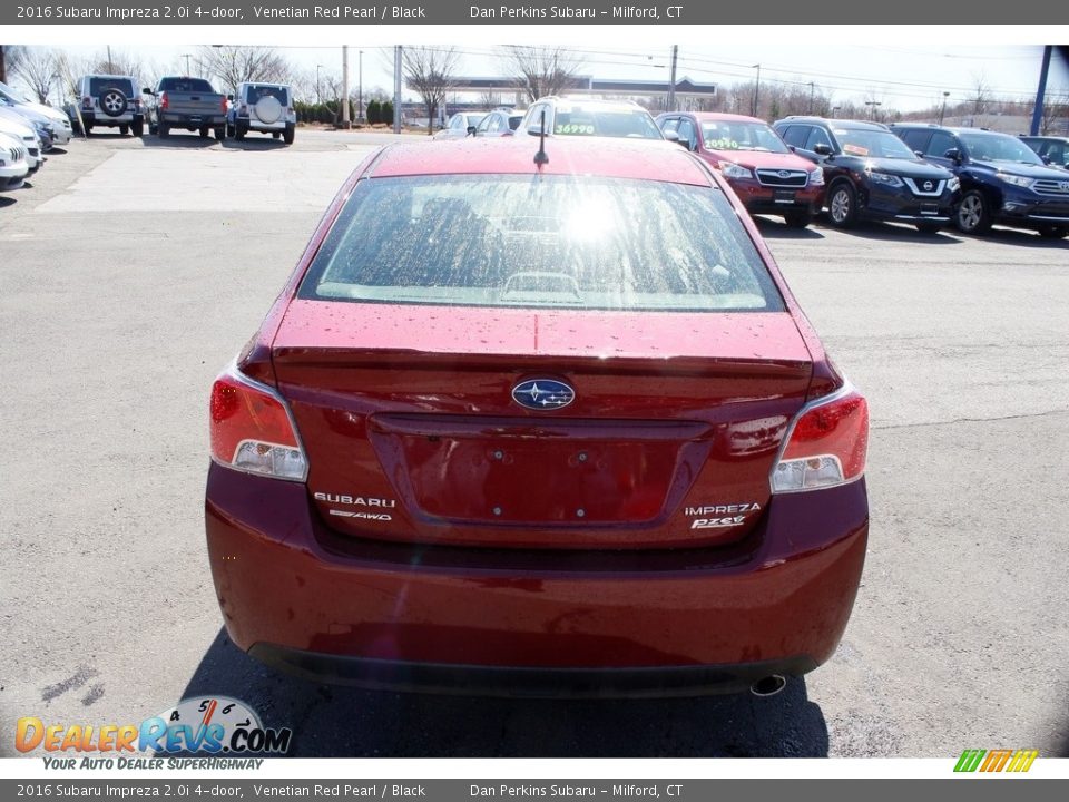 2016 Subaru Impreza 2.0i 4-door Venetian Red Pearl / Black Photo #6
