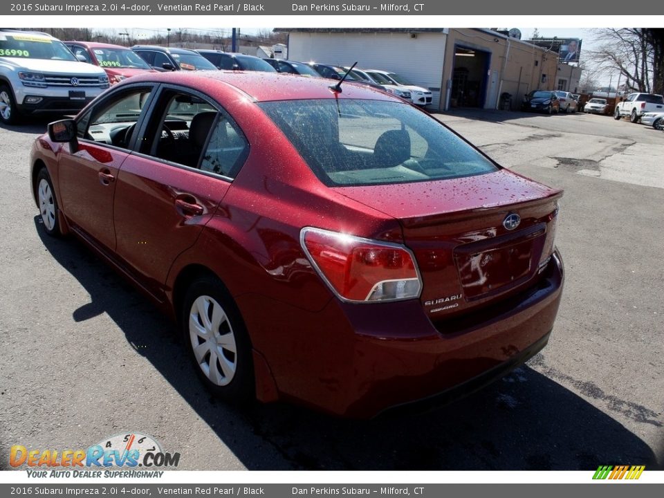 2016 Subaru Impreza 2.0i 4-door Venetian Red Pearl / Black Photo #7