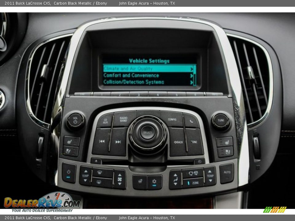 2011 Buick LaCrosse CXS Carbon Black Metallic / Ebony Photo #27