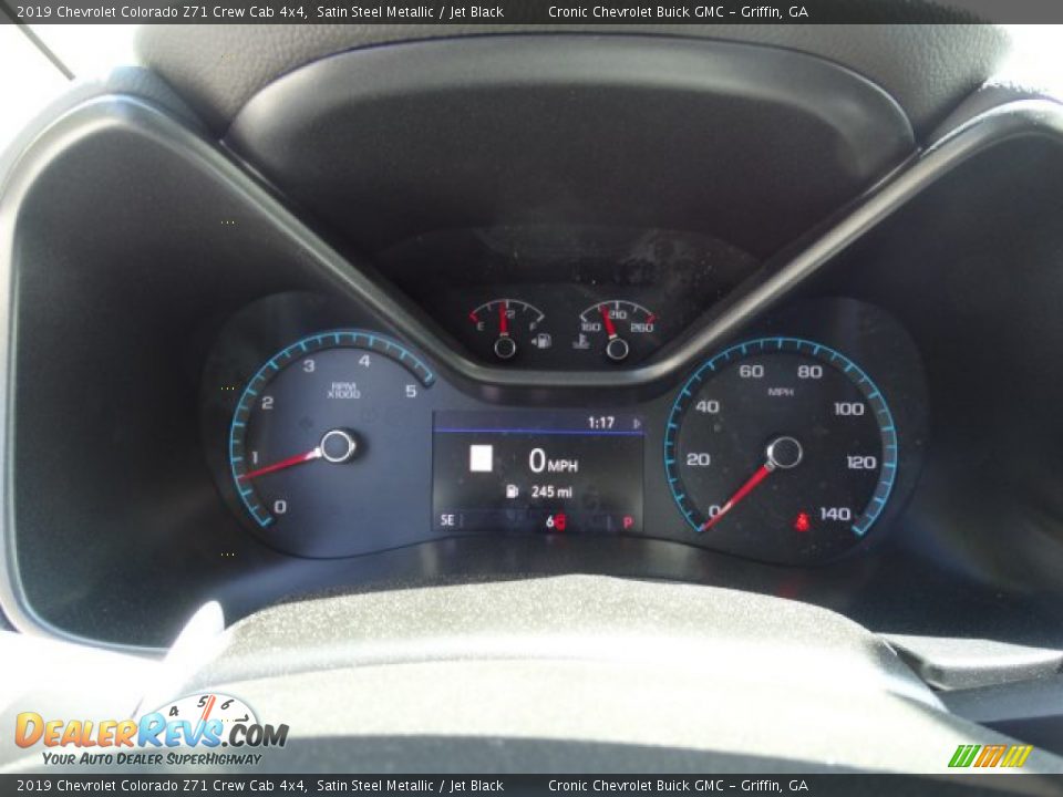 2019 Chevrolet Colorado Z71 Crew Cab 4x4 Satin Steel Metallic / Jet Black Photo #17