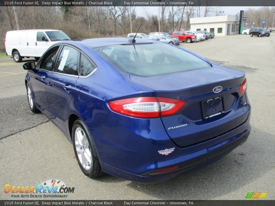 2016 Ford Fusion SE Deep Impact Blue Metallic / Charcoal Black Photo #3