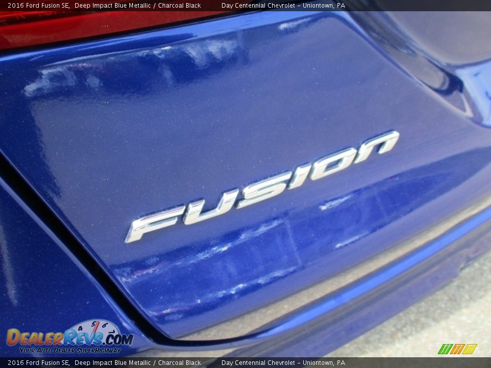 2016 Ford Fusion SE Deep Impact Blue Metallic / Charcoal Black Photo #10