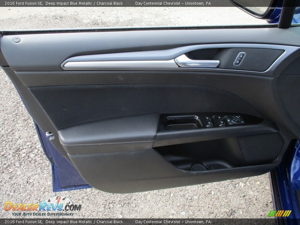 2016 Ford Fusion SE Deep Impact Blue Metallic / Charcoal Black Photo #13
