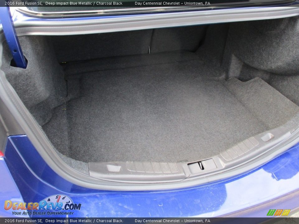 2016 Ford Fusion SE Deep Impact Blue Metallic / Charcoal Black Photo #14