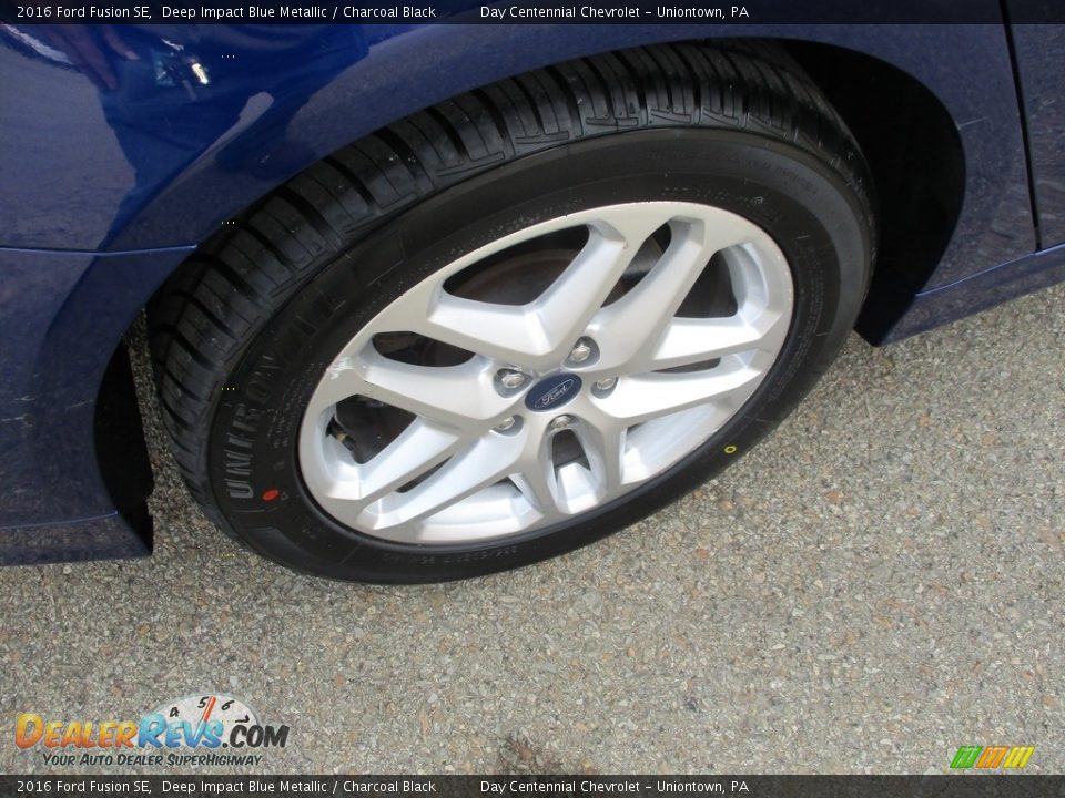 2016 Ford Fusion SE Deep Impact Blue Metallic / Charcoal Black Photo #16