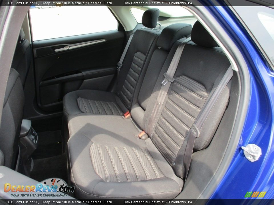 2016 Ford Fusion SE Deep Impact Blue Metallic / Charcoal Black Photo #20