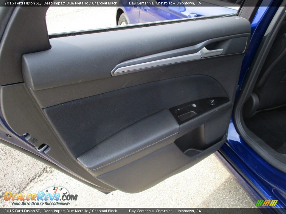 2016 Ford Fusion SE Deep Impact Blue Metallic / Charcoal Black Photo #21