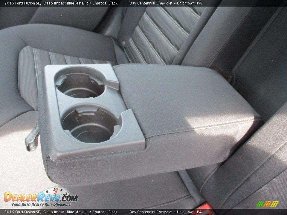 2016 Ford Fusion SE Deep Impact Blue Metallic / Charcoal Black Photo #22